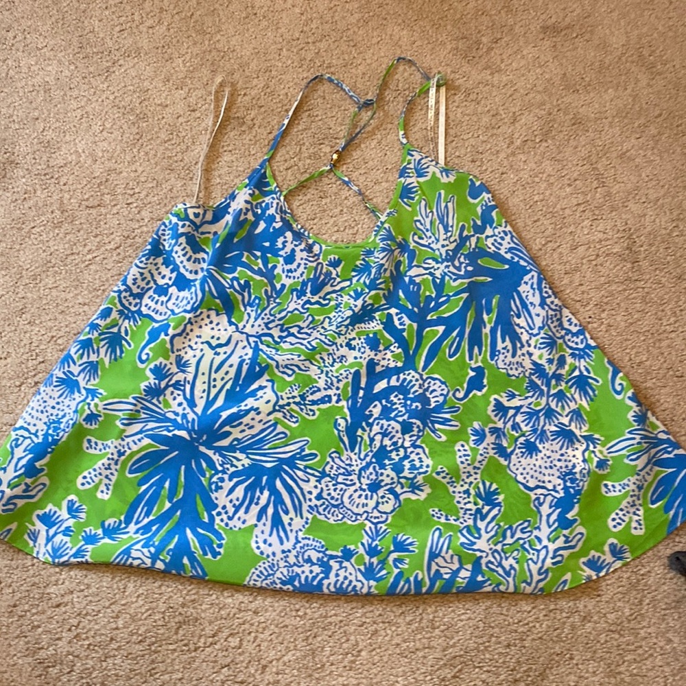 Lilly Pulitzer spaghetti strap tank top size medium